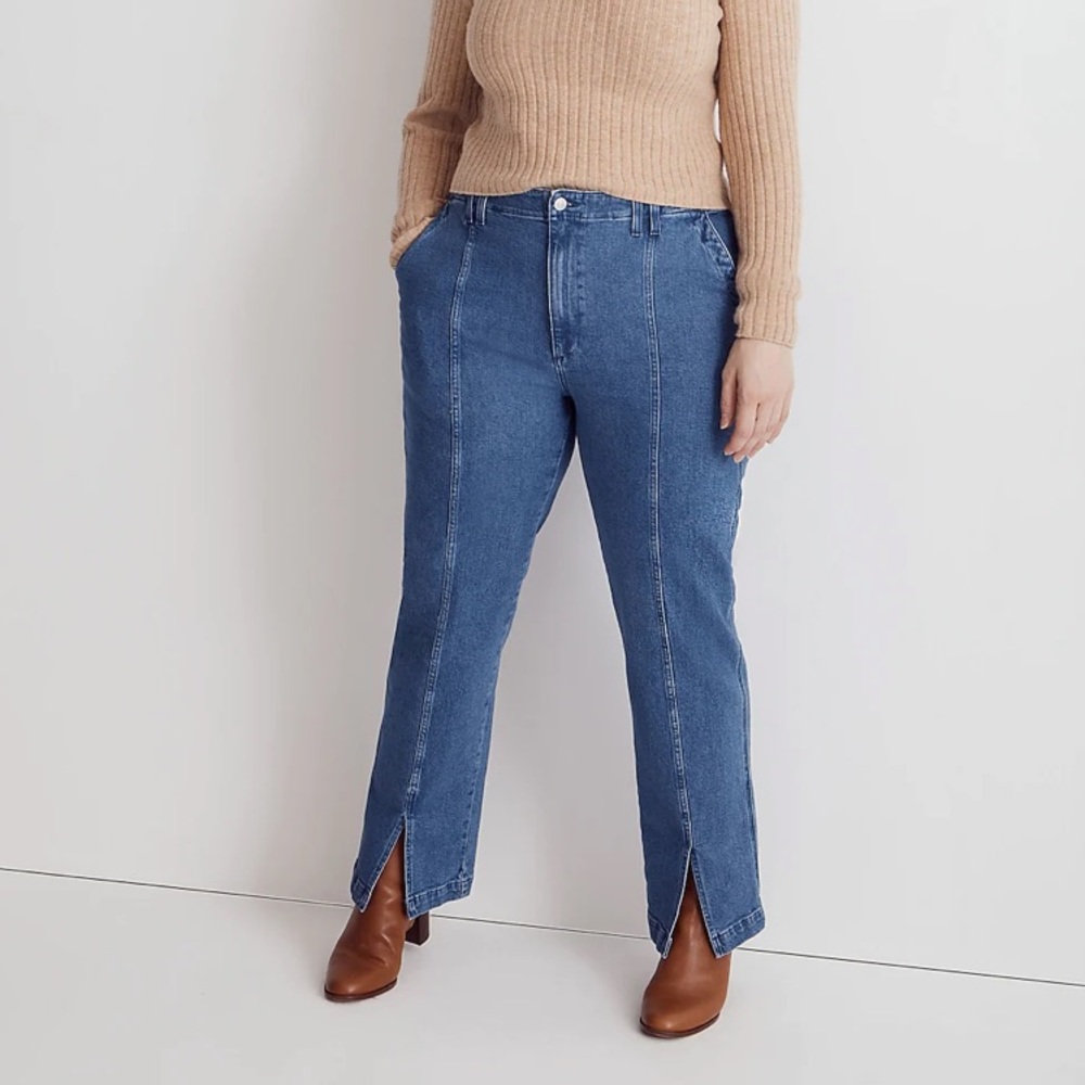 Madewell The Perfect Vintage Jean in Medium Indigo Wash Seamed Edition